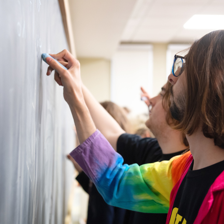 Memory Photo - Physics Demonstration Chalkboard