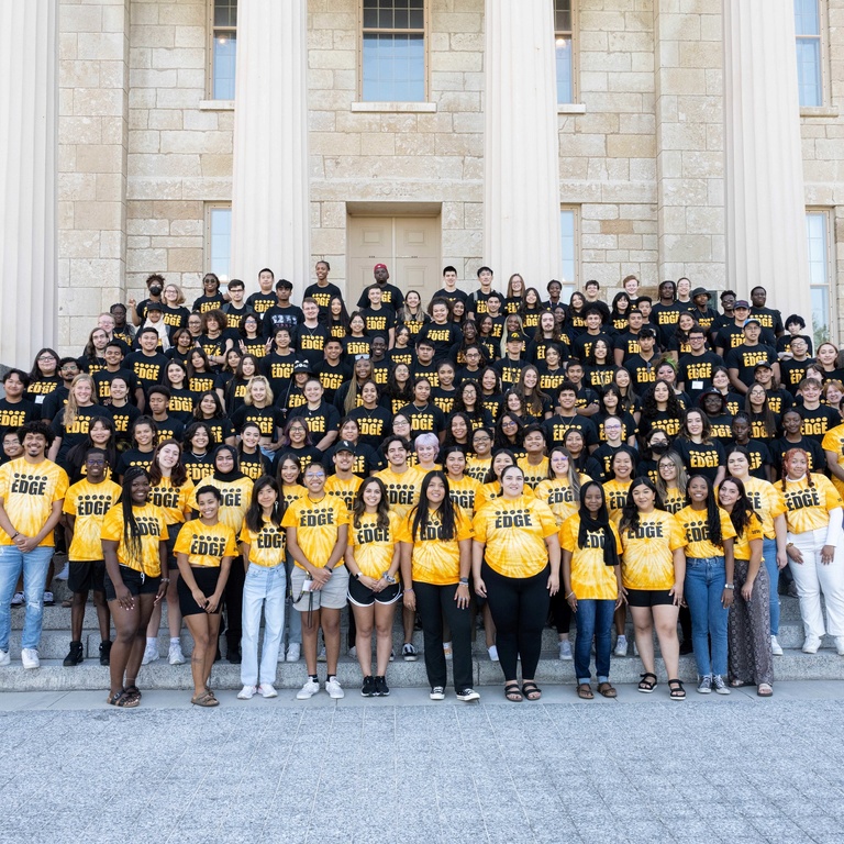 Participants and leaders of Iowa Edge program Fall 2022